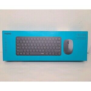 Rapoo 9010M Multi-Device Keyboard and Mouse Combo, 2.4GHz/Bluetooth 5.0/4.0 Wire